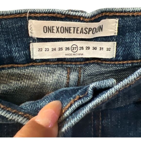 One x One Teaspoon Freebird 2 Ripped Knee and Raw Hem Size 27 - Picture 2 of 6